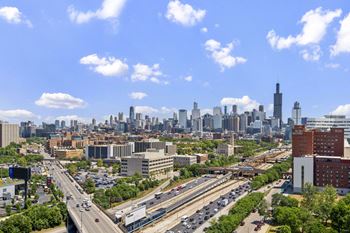 Incredible views of the chicago skyline